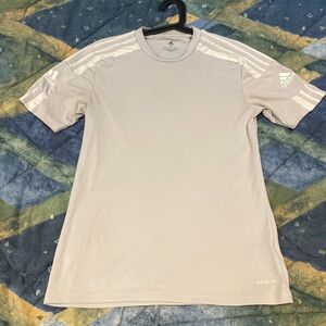 ADIDAS Grey Athleisure Shirt Mens Size Small Worn Good Condition